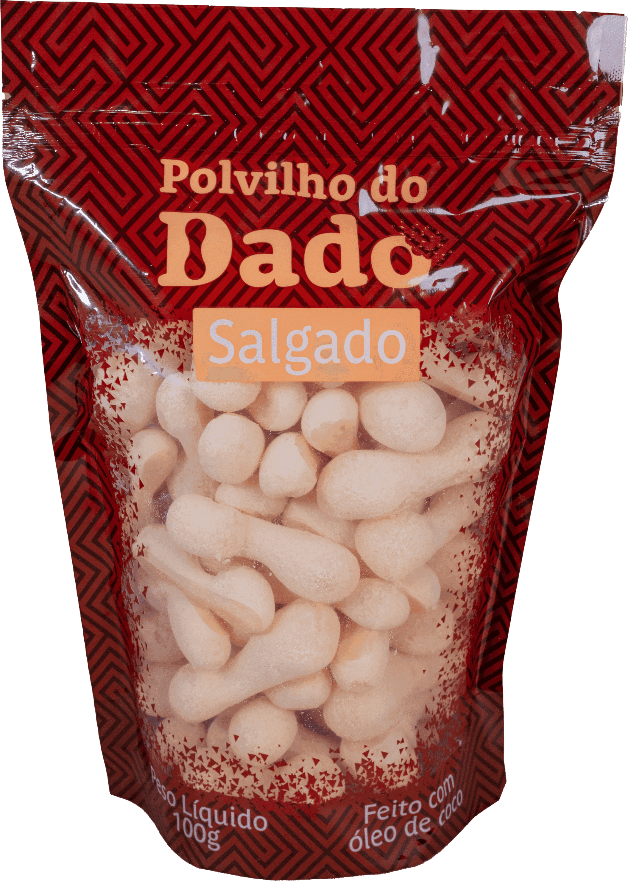Embalagem ziplock de 100 g do Polvilho do Dado